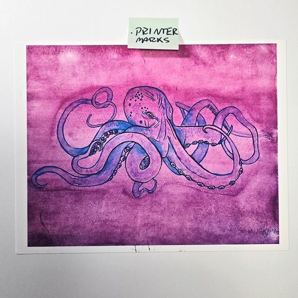 ๐ Prints - Octopus Gouache Painting - Picture 9 of 9